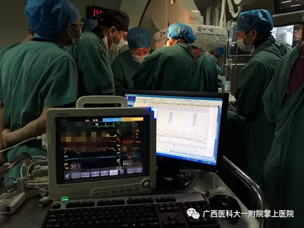 【国内首例】广西医科大学第一附属多学科团队成功运用ECMO（体外膜肺氧合）辅助高难度主动脉夹层微创手术