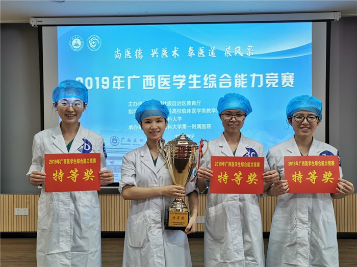 竞赛特等奖选手（我院代表队林霞、文程、李英梅和吴思考）