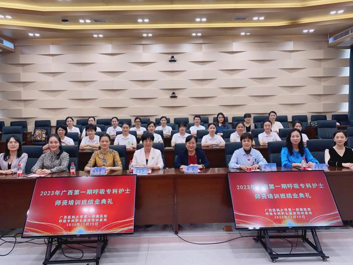 我院圆满完成广西第一期呼吸专科护士师资培训班临床实践教学