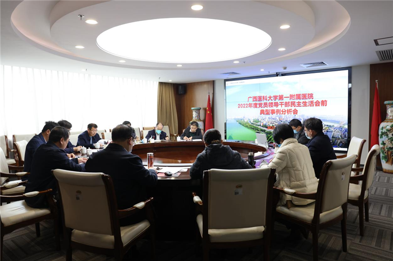 我院召开2022年度党员领导干部民主生活会前典型事例分析会