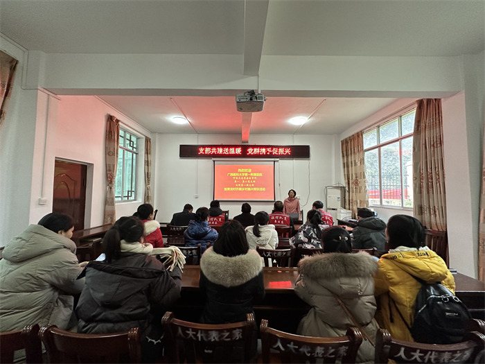 我院呼吸与危重症医学科第一、第二党支部带领团支部到马山县青龙村开展“支部共建送温暖，党群携手促振兴”主题党日活动