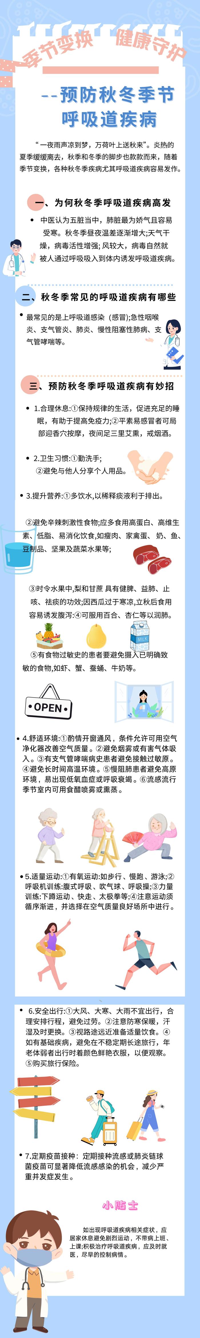 季节变换 健康守护—预防秋冬季呼吸道疾病